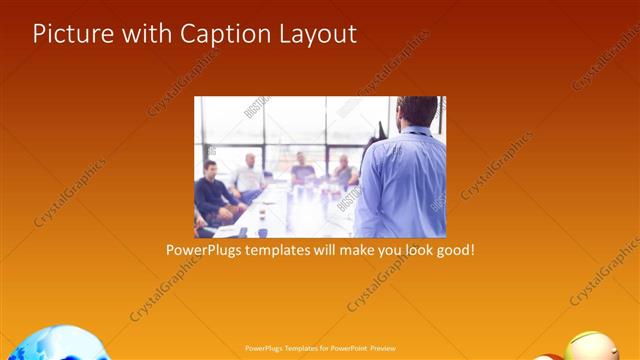 Picture with Caption presentation slide layout