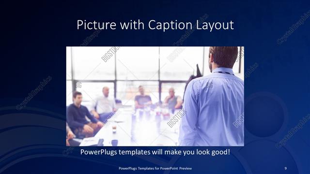 Picture with Caption presentation slide layout