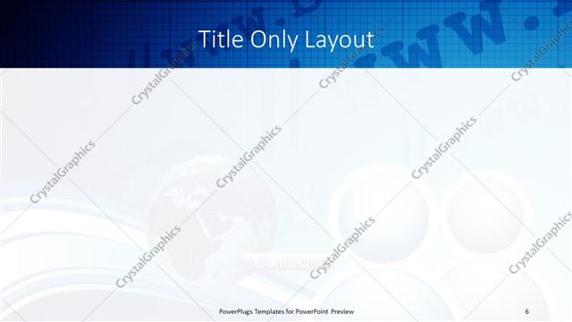 Title Only presentation slide layout