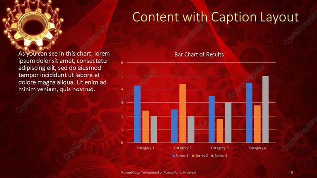Content with Caption presentation slide layout