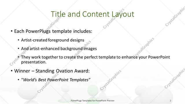 Title and Content presentation slide layout
