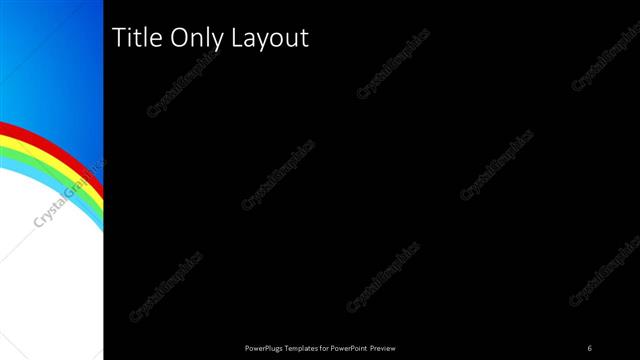 Title Only presentation slide layout