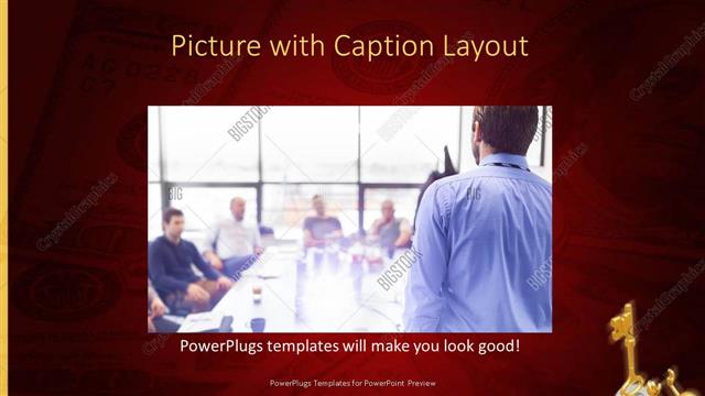 Picture with Caption presentation slide layout