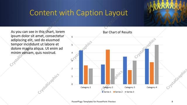 Content with Caption presentation slide layout