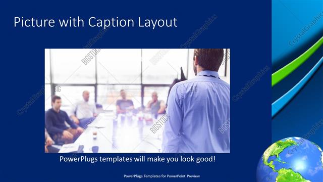 Picture with Caption presentation slide layout