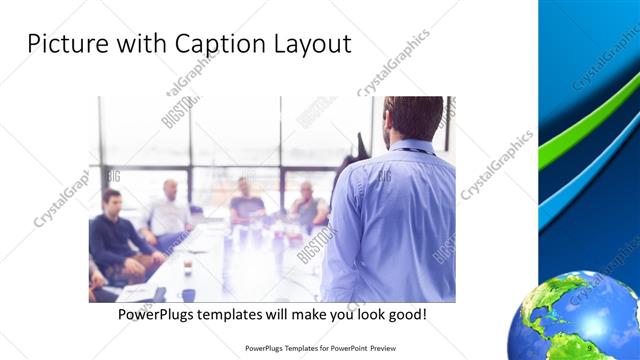 Picture with Caption presentation slide layout