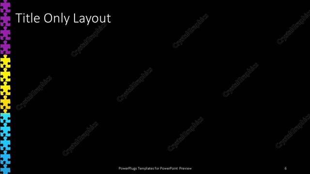 Title Only presentation slide layout