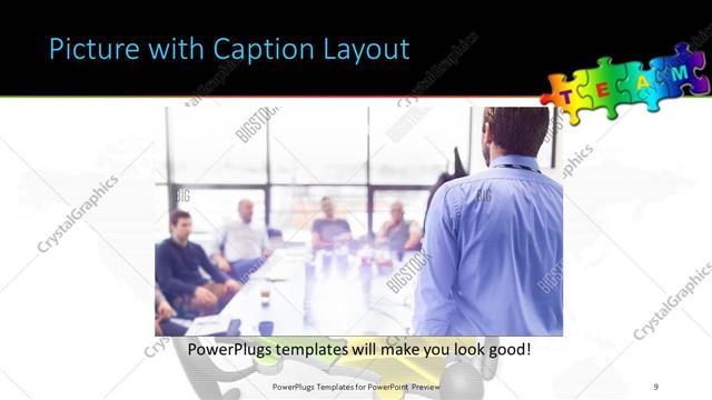 Picture with Caption presentation slide layout