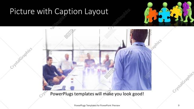 Picture with Caption presentation slide layout