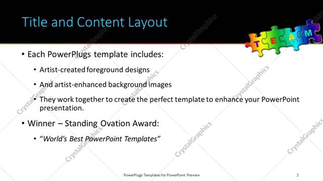 Title and Content presentation slide layout