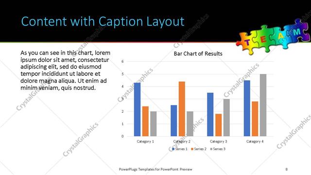 Content with Caption presentation slide layout