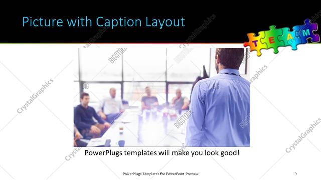 Picture with Caption presentation slide layout