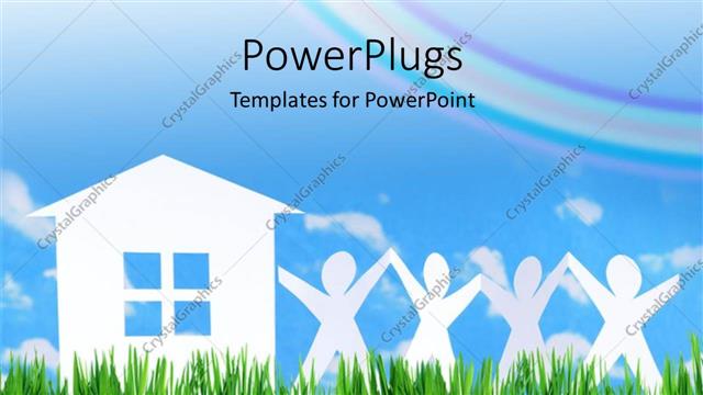  Presentation with family - A number of figures and a house