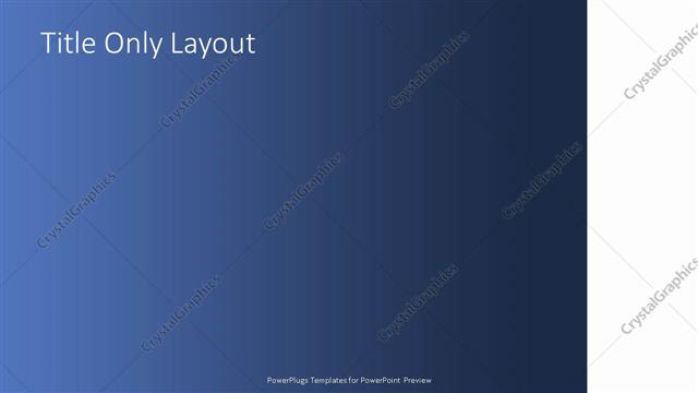 Title Only presentation slide layout