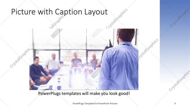 Picture with Caption presentation slide layout