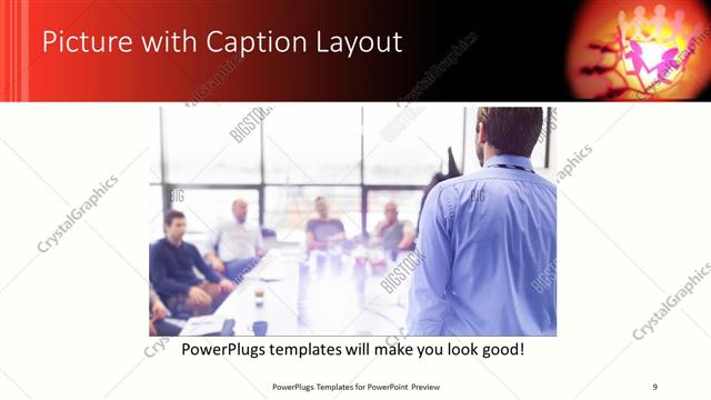 Picture with Caption presentation slide layout