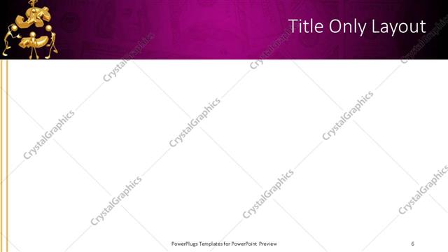 Title Only presentation slide layout