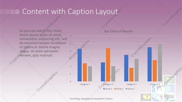 Content with Caption presentation slide layout