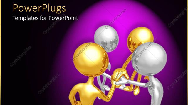  Presentation with unity - A number of figures with purple background