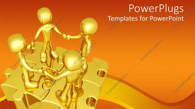  Presentation with unity - A number of figures on the puzzle pieces