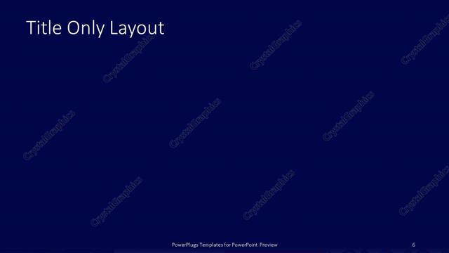 Title Only presentation slide layout