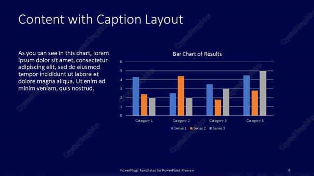 Content with Caption presentation slide layout