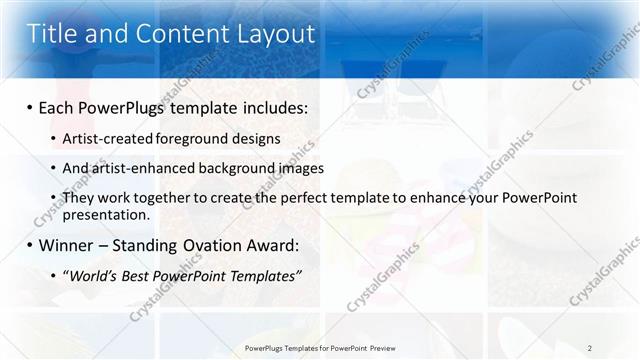 Title and Content presentation slide layout
