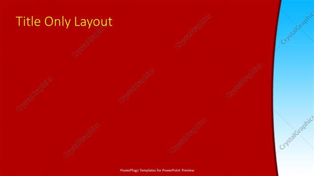 Title Only presentation slide layout