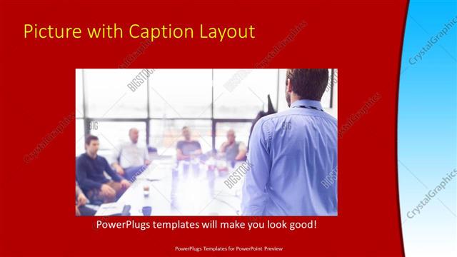 Picture with Caption presentation slide layout