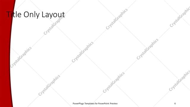 Title Only presentation slide layout