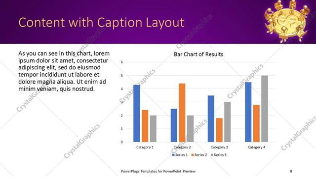 Content with Caption presentation slide layout