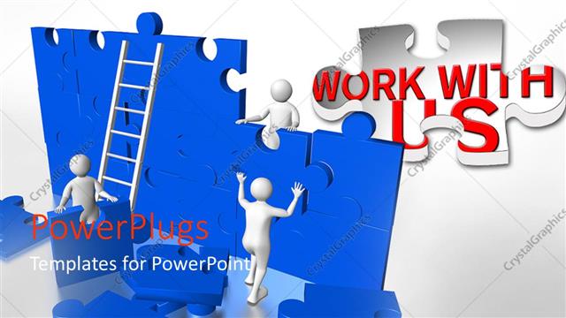  Presentation with solving - A number of figures solving the jigsaw puzzle