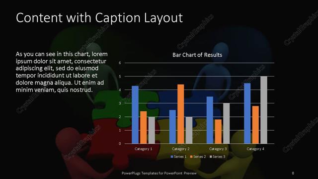 Content with Caption presentation slide layout