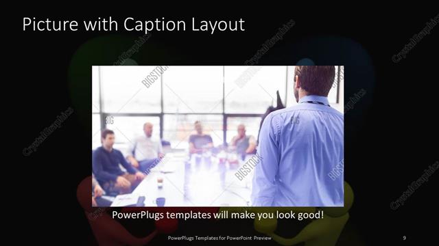 Picture with Caption presentation slide layout