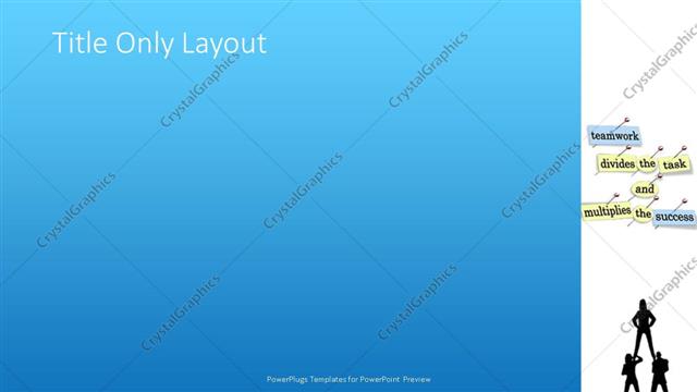 Title Only presentation slide layout