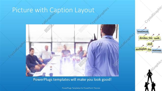 Picture with Caption presentation slide layout