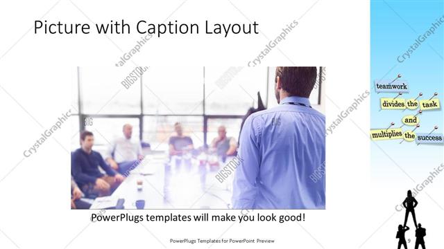 Picture with Caption presentation slide layout