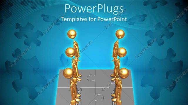  Presentation with power - A number of figures together on a jigsaw puzzle