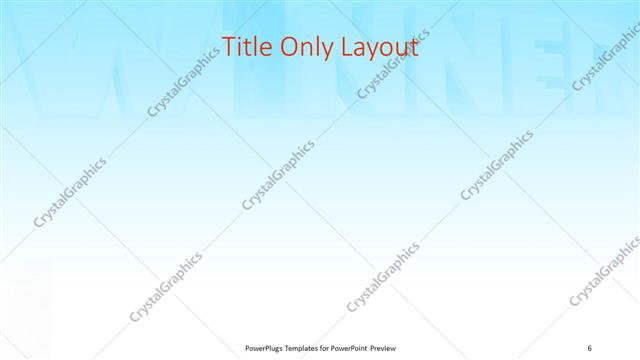 Title Only presentation slide layout