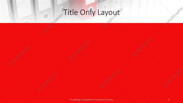 Title Only presentation slide layout