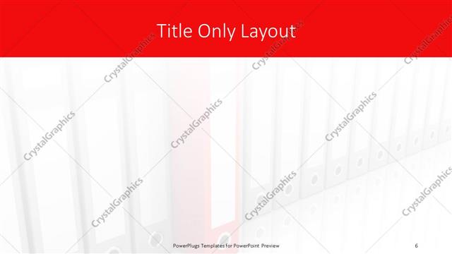 Title Only presentation slide layout