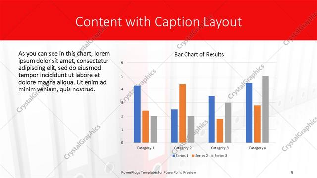 Content with Caption presentation slide layout