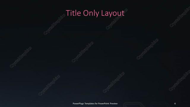 Title Only presentation slide layout