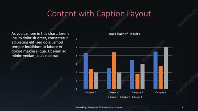 Content with Caption presentation slide layout