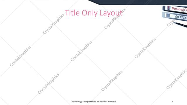 Title Only presentation slide layout