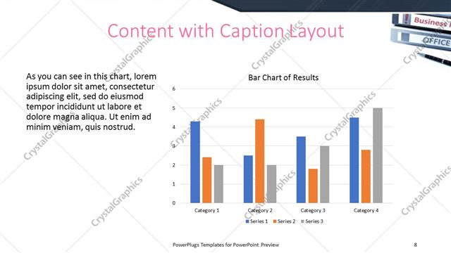 Content with Caption presentation slide layout