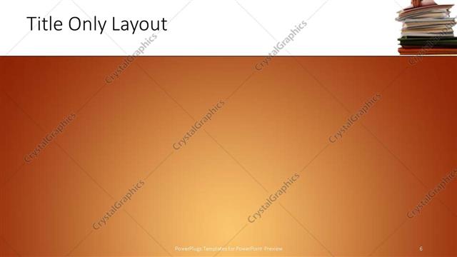 Title Only presentation slide layout