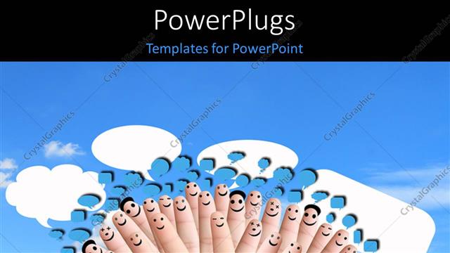  Presentation with faces - A number of fingers with smileys