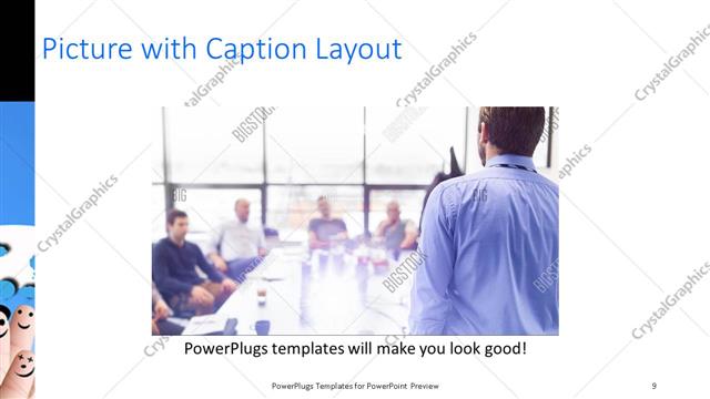 Picture with Caption presentation slide layout