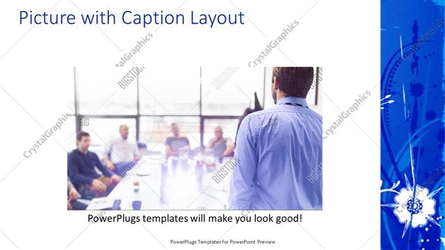 Picture with Caption presentation slide layout